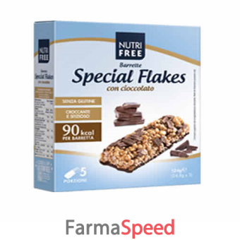 nutrifree barrette special flakes cioccolato 24,8 g x 5