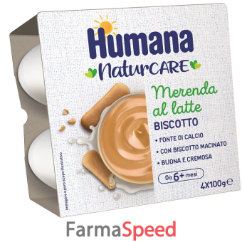 humana merenda latte biscotto 4 pezzi da 100 g