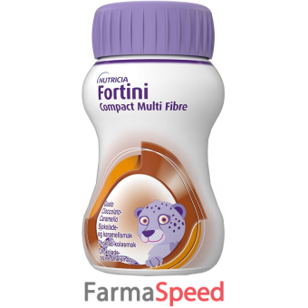 fortini compact multi fibre cioccolato caramello 4 bottiglie da 125 ml