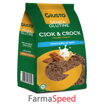 giusto senza glutine ciock & crock latte 125 g