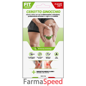 fit therapy cerotto ginocchio 2 pezzi