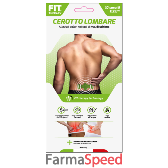 fit therapy cerotto lombare 10 pezzi