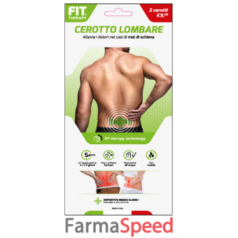 fit therapy cerotto lombare 2 pezzi