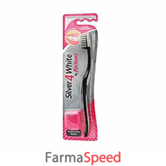 spazzolino silver 4 white forhans 1 pezzo