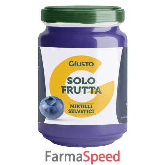 giusto solo frutta confettura mirtilli selvatici 220 g