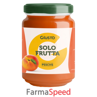 giusto solo frutta confettura pesche 220 g