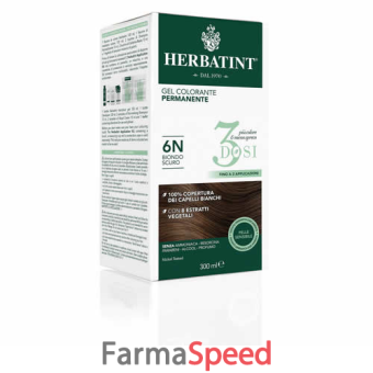 herbatint gel colorante permanente 3 dosi 6n biondo scuro 300 ml