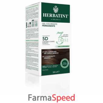 herbatint gel colorante permanente 3 dosi 5d castano chiaro dorato 300 ml