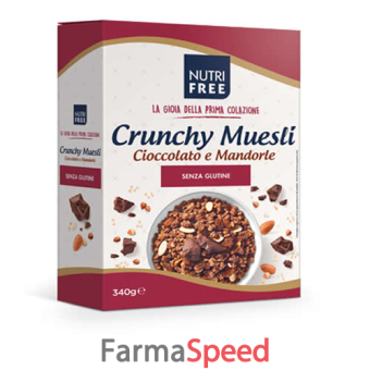 nutrifree crunchy muesli cioccolato e mandorle 340 g