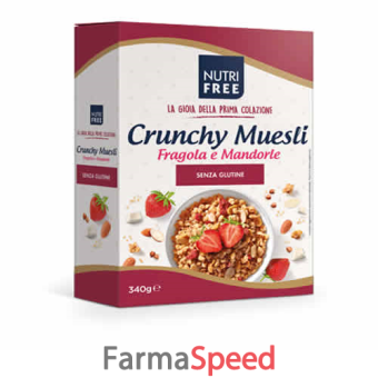 nutrifree crunchy muesli fragole e mandorle 340 g