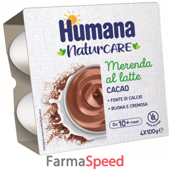 humana merenda cacao 4 vasetti da 100 g