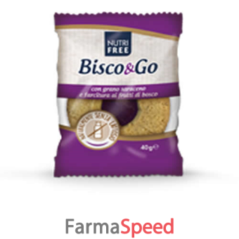 nutrifree bisco&go frutti di bosco 40 g