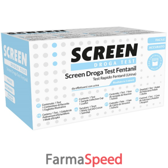 screen droga test fentanil test rapido rilevazione qualitativa fyl nelle urine umane