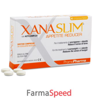 xanaslim appetite reducer 40 pastiglie orosolubili