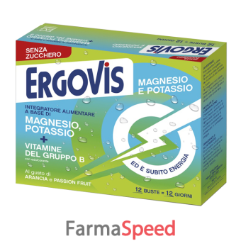 ergovis mg+k vitamine b senza zucchero 12 bustine