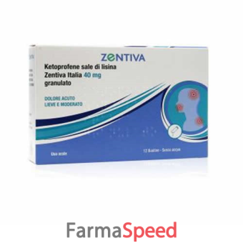 ketoprofene s lisina zen - 40 mg granulato 24 bustine in carta/al/pe