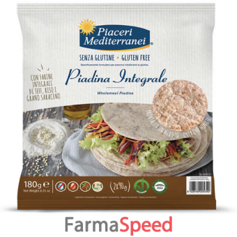 piaceri medit piadina integrale 180 g