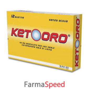 ketooro - 40 mg granulato 12 bustine in carta/al/pe