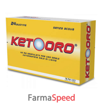 ketooro - 40 mg granulato 24 bustine in carta/al/pe