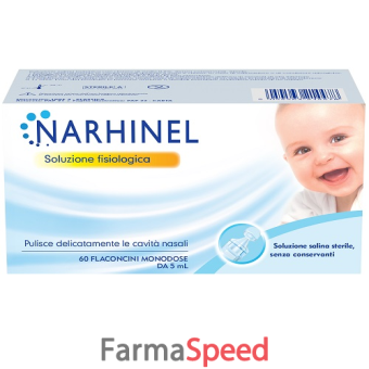 narhinel soluzione fisiologica per aspiratore nasale 60 flaconcini da 5 ml