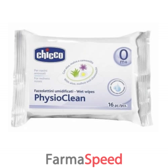 chicco physioclean fazzolettini umidificati 16 pezzi