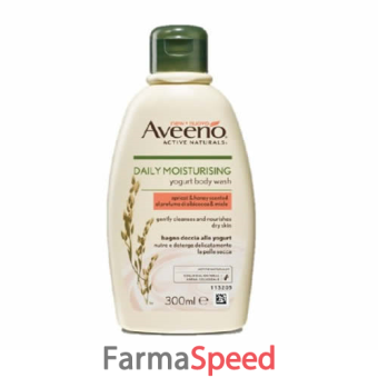 aveeno bagno doccia yogurt albicocca & miele 300 ml