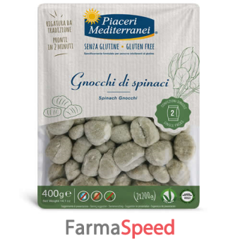 piaceri mediterranei gnocchi di spinaci 400 g