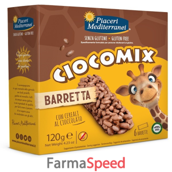 piaceri mediterranei ciocomix barretta 6 pezzi da 20 g