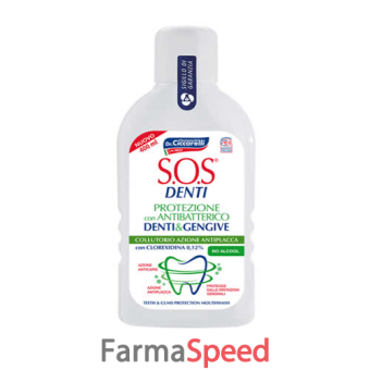 sos denti collutorio antiplacca 400 ml