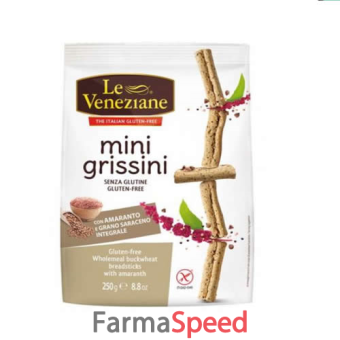 le veneziane minigrissini grano saraceno integrale con amaranto 250 g