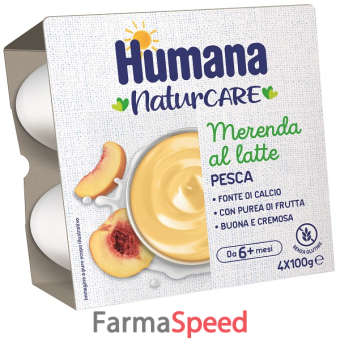 humana merenda pesca 4 pezzi da 100 g