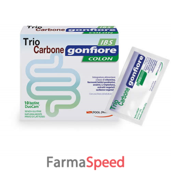 triocarbone gonfiore ibs 10 buste duocam