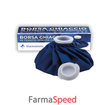 pharmamentis borsa ghiaccio 28 cm in tessuto spinato gommato