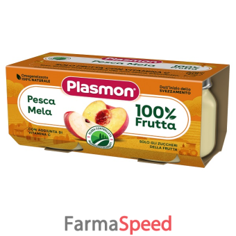 plasmon omogeneizzato pesca mela 160 g