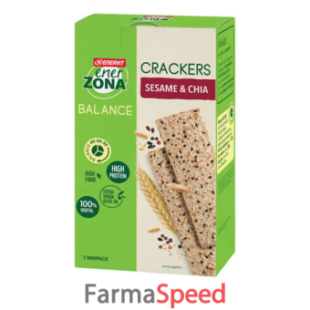 enerzona crackers balance sesame & chia 7 x 25 g