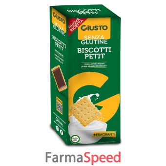 giusto senza glutine biscotti petit 175 g