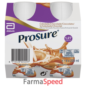 prosure chocolate 4 bottiglie da 220 ml