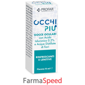 gocce oculari profar occhi piu' acido ialuronico 0,2% e acque distillate di fiori 15 ml