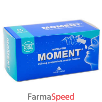 moment - 200 mg sospensione orale in bustine 8 bustine pet/al/pe da 5 ml