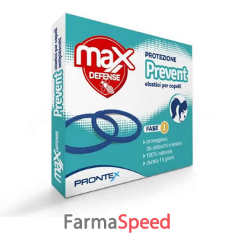 prontex prevent elastico antipidocchi max defense 2 pezzi