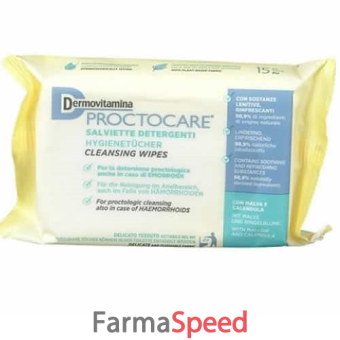 dermovitamina proctocare salviette 15 pezzi