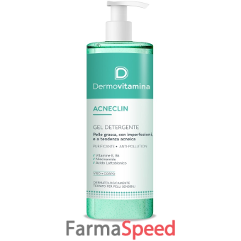 dermovitamina acneclin gel detergente 400 ml