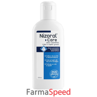 nizoral care daily shampoo cute & capelli grassi 200 ml