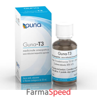 guna t3 - d11 gocce orali soluzione 1 flacone contagocce in vetro da 30 ml