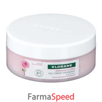 klorane gel crema idratante alla peonia 200 ml