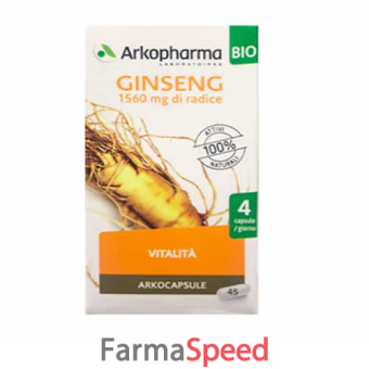 arkocapsule ginseng 45 capsule bio