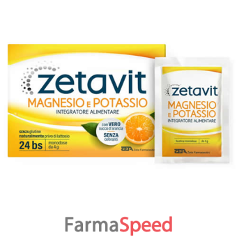 zetavit magnesio potassio 24 bustine da 4 g