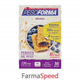 pesoforma biscotti mirtilli 8 pasti 16 biscotti