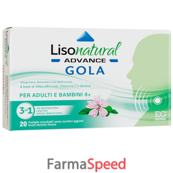 lisonatural advance gola 20 pastiglie