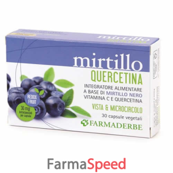 mirtillo quercetina 30 capsule